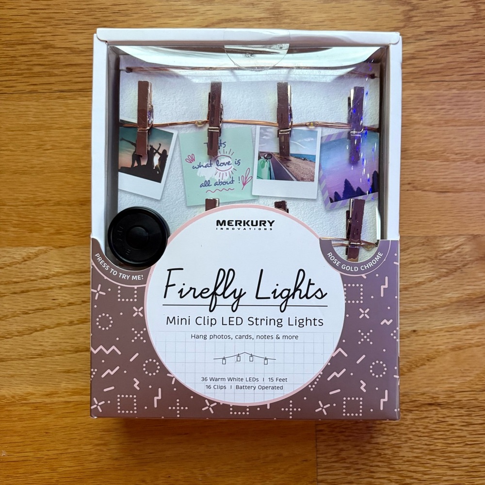 Merkury Firefly Lights Mini Clip LED String Lights